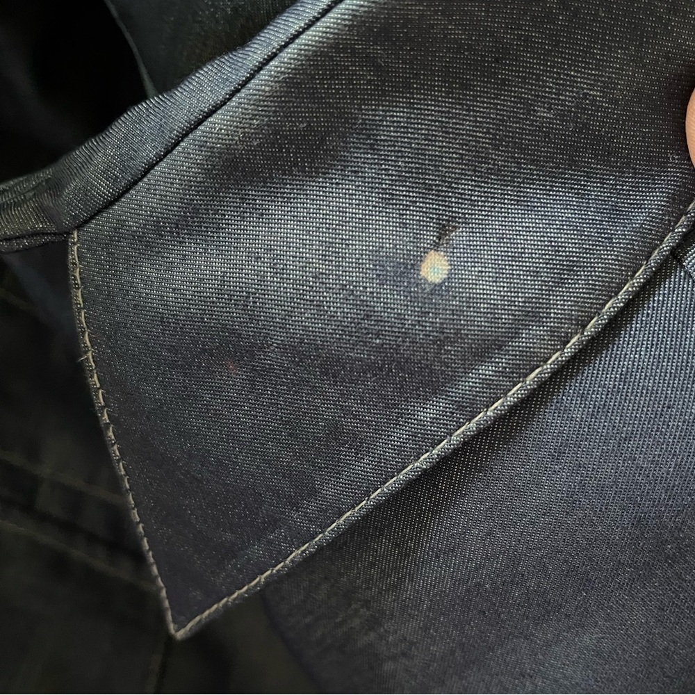 Lena Gabrielle|Blue Denim Boyfriend Blazer, Structured look•••Business Casual - Picture 14 of 14